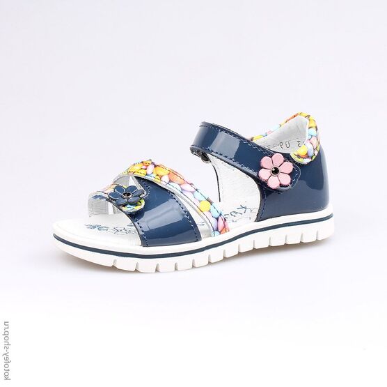 322042-23 Босоножки для девочки син-цве