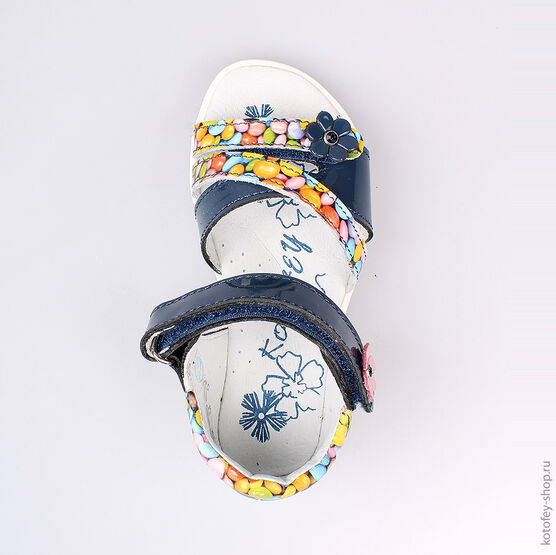 322042-23 Босоножки для девочки син-цве фото №4