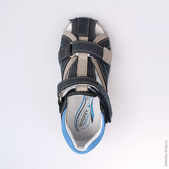 322045-21 Сандалии для мальчики светло-синий фото №4