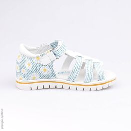 322046-21 Босоножки для девочки син-бел фото №2