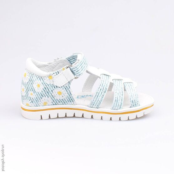 322046-21 Босоножки для девочки син-бел фото №2