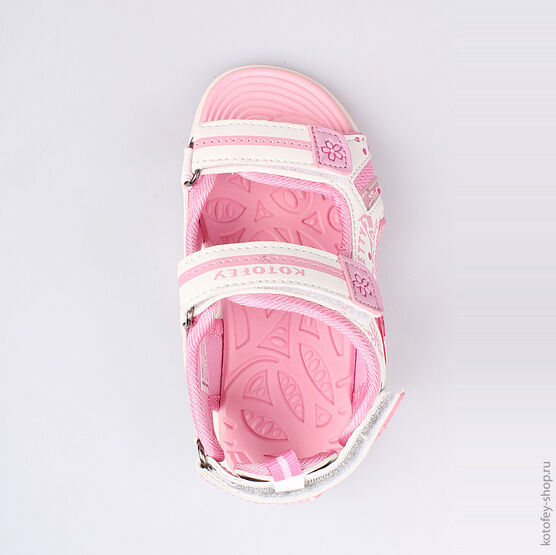 323065-12 Пляжная обувь для девочки персиковый фото №4