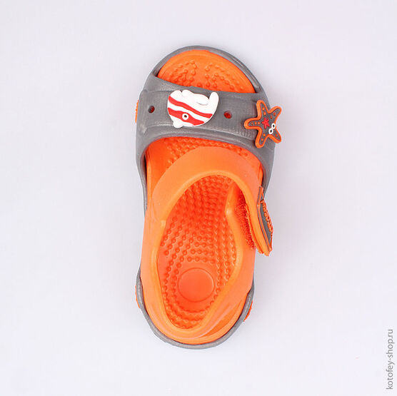 325027-02 Пляжная обувь оранжевая для мальчики оранжевый фото №4