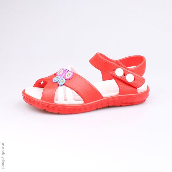 325033-01 Пляжная обувь красная для девочки красный