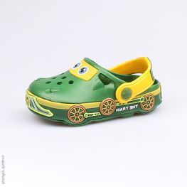 325042-01 Клоги зелёные для мальчики зеленый