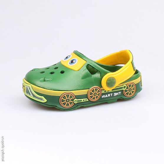 325042-01 Клоги зелёные для мальчики зеленый