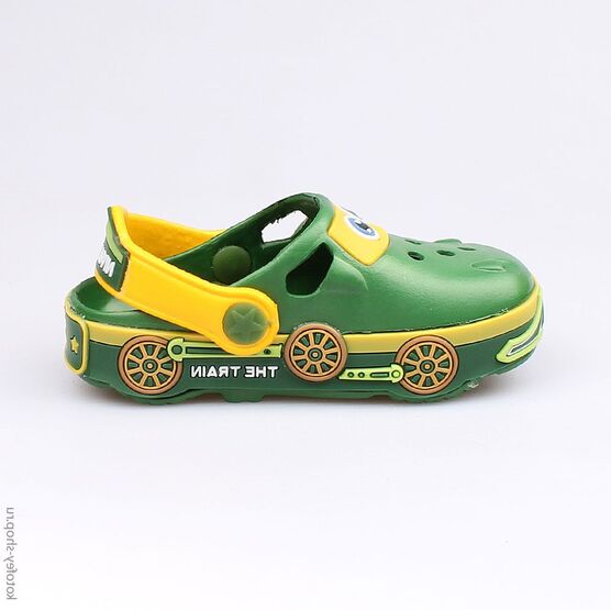 325042-01 Клоги зелёные для мальчики зеленый фото №2