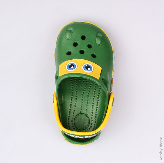 325042-01 Клоги зелёные для мальчики зеленый фото №4
