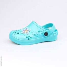 325043-01 Пляжная обувь бирюзовая для девочки бирюзовый