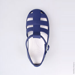 325044-02 Пляжная обувь для мальчики син-бел фото №4