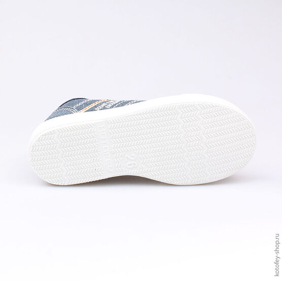 331003-12 Кеды для мальчика Джинс для мальчики светло-синий фото №3