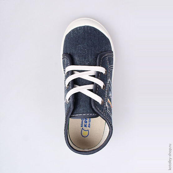 331003-12 Кеды для мальчика Джинс для мальчики светло-синий фото №4