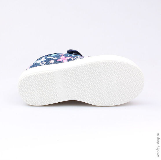 331009-12 Кеды для девочки светло-синий фото №3