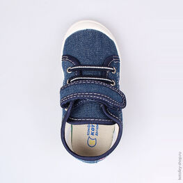 331009-12 Кеды для девочки светло-синий фото №4