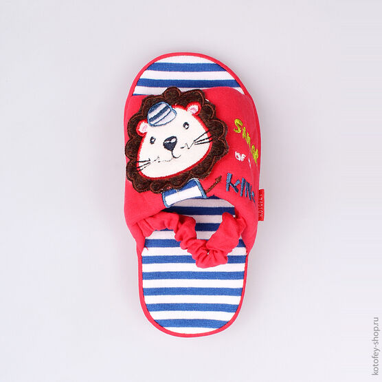 331026-11 Тапочки красные для мальчики красный фото №4