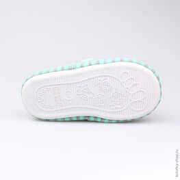 331032-11 Тапочки голубые для девочки голубой фото №3