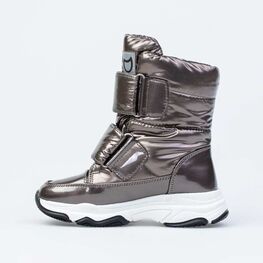 454061-42 Зимние сапожки-дутики для девочки для девочки бронзовый фото №2