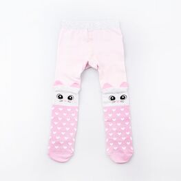 07831355-40 Детские колготки розовые Зверята для девочки розовый