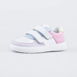 532279-26 Полуботинки на липучках для девочки белый