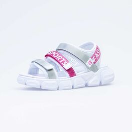 721002-12 Пляжная обувь для девочки бел-цве