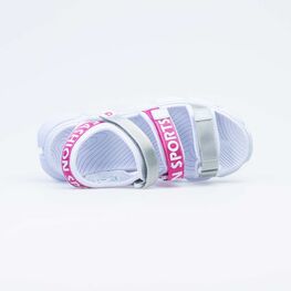 721002-12 Пляжная обувь для девочки бел-цве фото №4