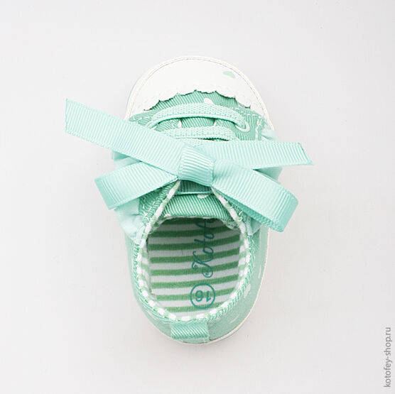 001028-12 Пинетки для девочки бирюзовый фото №4