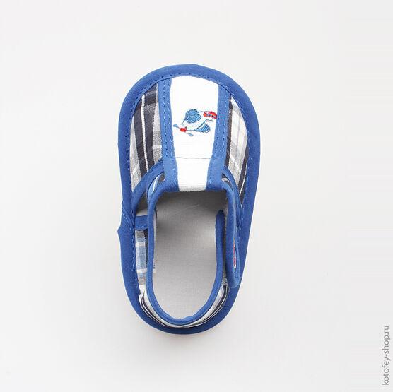 001033-11 Пинетки сандалии для мальчики светло-синий фото №4