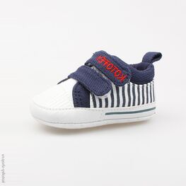 001035-11 Пинетки для мальчики син-бел