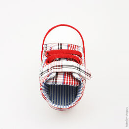 001036-11 Пинетки для мальчики красный фото №4