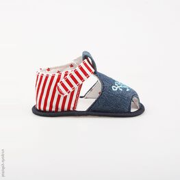 001037-11 Пинетки для мальчики син-кра фото №2