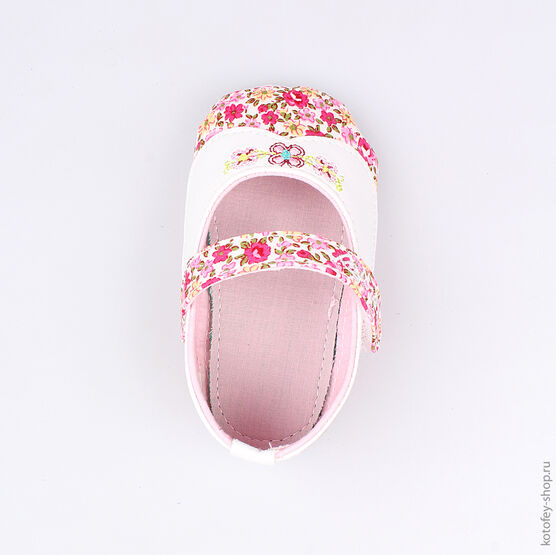 001048-12 Пинетки для девочки роз-бел фото №4