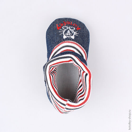 001049-11 Пинетки для мальчики светло-синий фото №4