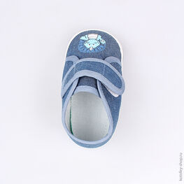 001050-11 Пинетки для мальчики голубой фото №4