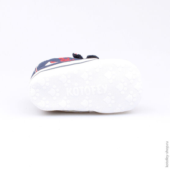 001056-11 Пинетки для мальчики син-бел фото №3