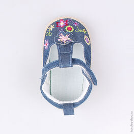 001057-11 Пинетки для девочки светло-синий фото №4