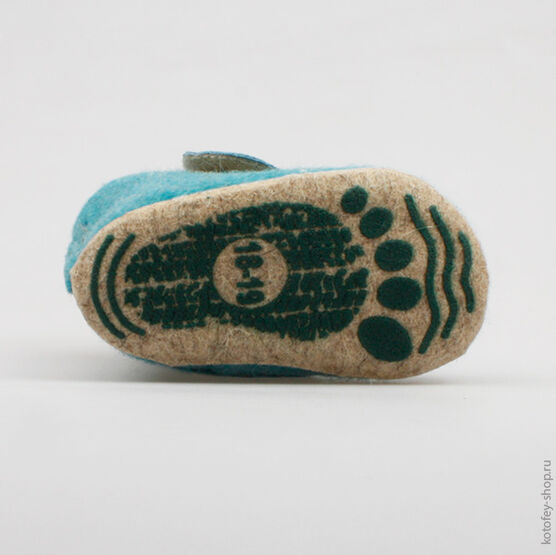 007009-44 Пинетки для мальчики голубой фото №3