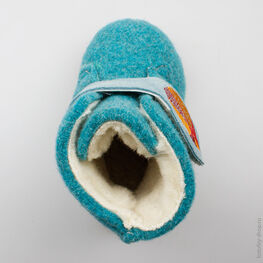 007009-44 Пинетки для мальчики голубой фото №4