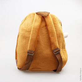 02003053-00 Плюшевый рюкзак Медвежонок в наушниках для универсальные коричневый фото №3