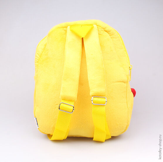 02003066-00 Плюшевый рюкзак Птичка Красный для универсальные гол-жел фото №3