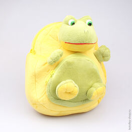 02003067-00 Плюшевый рюкзак Лягушонок для универсальные желтый