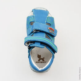 022000-29 Сандалии для мальчики светло-синий фото №4