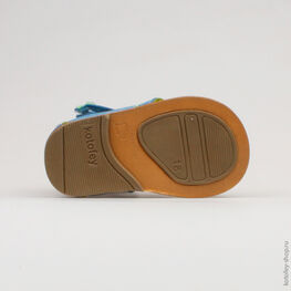 022004-25 Туфли летние для мальчики син-сал фото №3