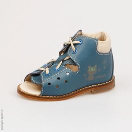 022017-29 Туфли летние для мальчики голубой