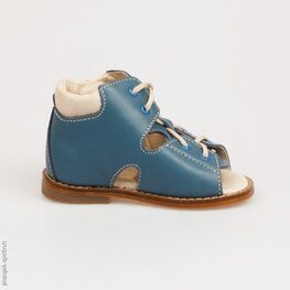 022017-29 Туфли летние для мальчики голубой фото №2