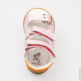 022018-21 Туфли летние для девочки розовый фото №4