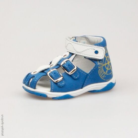 022025-25 Сандалии для мальчики син-бел
