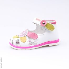 022043-21 Босоножки для девочки бел-цве