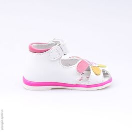 022043-21 Босоножки для девочки бел-цве фото №2