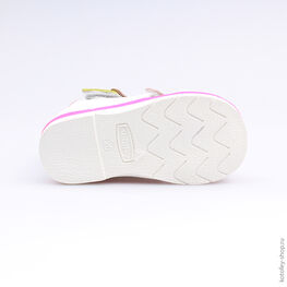 022043-21 Босоножки для девочки бел-цве фото №3