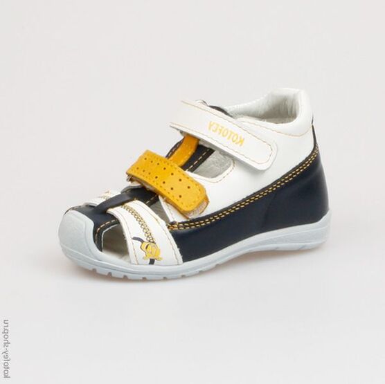 022044-21 Сандалии для мальчики бел-син